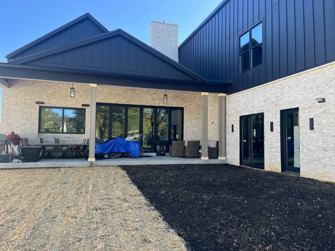 Siding installation documented in Pheasant Run